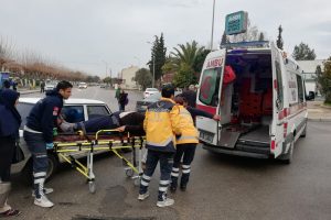 Sabah saatlerinde korkutan kaza
