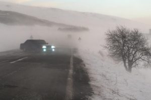 Ardahan'da ulaşıma kar ve tipi engeli