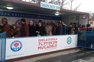 Trabzon'da tanzim satış noktası açıldı