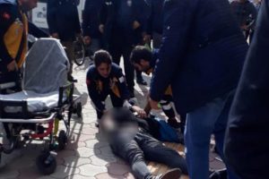 Çevredekiler ne olduğunu anlamadı... Kendini boşluğa bıraktı