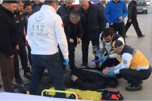 Bursa'da köpeğe çarpan motosiklet sürücüsü yaralandı