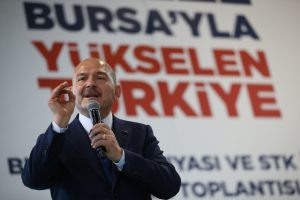 Süleyman Soylu Bursa'da konuştu; Ne olur 31 Mart'ta bizim boynunuzu Kandil'in önünde eğik bırakmayın