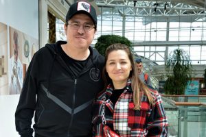 Büyükak çiftinin sinema keyfi