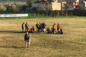 Bursa'da amatör maçta gerginlik