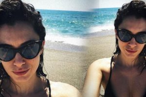 Hande Doğandemir deniz sezonunu açtı