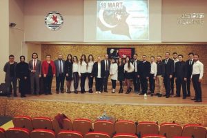 Turizm fakültesinde Çanakkale anması