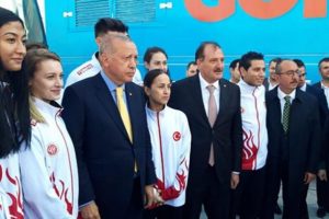 Cumhurbaşkanı Erdoğan, tekvandocuları kabul etti