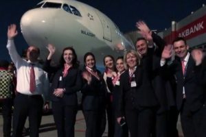 Atatürk Havalimanı'nda veda uçuşu