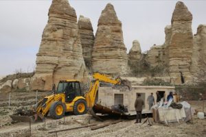 Kapadokya'da son 5 ayda 101 yapı yıkıldı