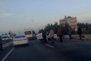 Otomobil takla attı: 4 Yaralı