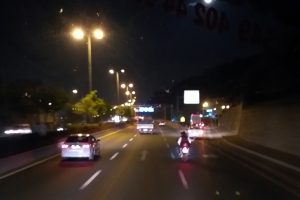 Ankara'da motosiklet üzerinde korkutan yayın