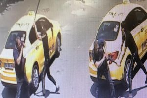 Annesine sarkıntılık yaptığı iddia edilen taksiciyi demir sopayla dövdü
