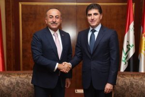 Çavuşoğlu Erbil'de IKBY'nin yeni başkanı Neçirvan Barzani ile görüştü