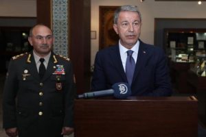 Hulusi Akar, Vasıf Talibov ile görüştü