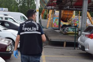 Lunaparkta akıl almaz kaza