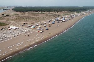 5 yıldızlı otellerin bulunduğu bölgede şaşırtan görüntü