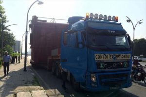 95 tonluk dev buhar kazanı İzmir'den Aydın'a 5 günde gidecek