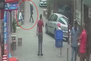 Bursa'daki bıçaklı saldırı kamerada