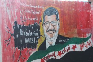 İdlibli ressam Mursi'nin resmini duvara çizdi