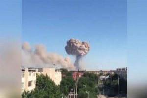 Türkistan eyaletinde silah deposunda patlama