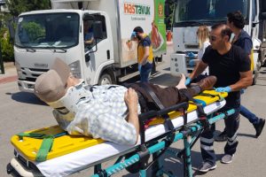 Bursa'da önce çarptı sonra üzerinden geçti