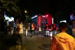 Bursa Uludağ yolunda korkutan yangın