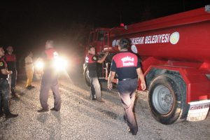 Bodrum'daki yangın büyümeden sündürüldü