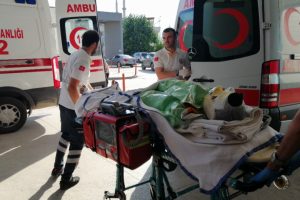 Bursa'da tişörtünü almaya giden işçinin üzerine alev alan elektrik kablosu düştü!