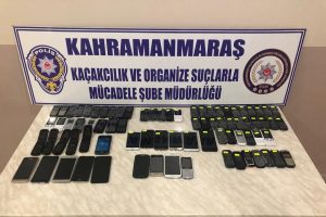 Kahramanmaraş'ta kaçak cep telefonu operasyonu