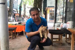 Bursalı esnaftan örnek davranış: Ayağı kırılan kediye sahip çıktı