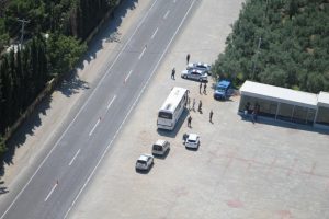 Bursa'da jandarmadan helikopterli denetim