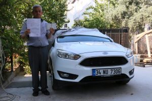 Kullandığı otomobilin sahte belgelerle satıldığını öğrendi
