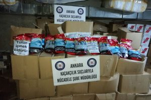 Ankara'da 870 kilo kaçak tütün ele geçirildi