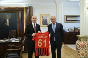 Gençlerbirliği'nden, İçişleri Bakanı Süleyman Soylu'ya ziyaret