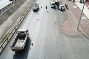 Antalya trafiği havadan denetlendi