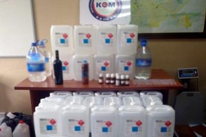 220 litre metil alkol ele geçirildi