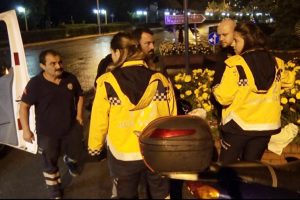 İki ayrı motosiklet kazasında sürücüler yaralandı