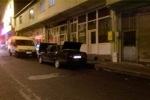 Otomobilde oluşan gaz kaçağı itfaiye ekibini harekete geçirdi