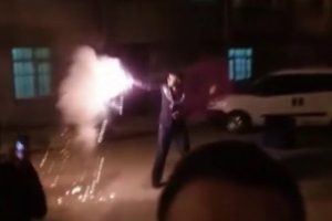 Asker eğlencesinde ortalık savaş alanına döndü