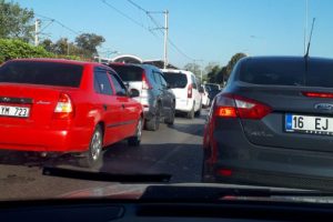 Bursa'da trafik felç oldu! (ÖZEL HABER)