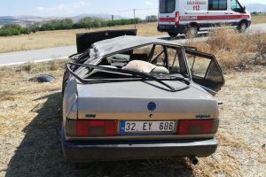 Otomobil takla attı: 6 yaralı