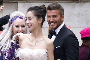 Beckham, reklam filminde Çinli model ile evlendi