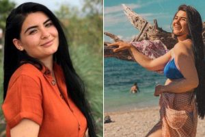 Gelin adayı Hanife'den bikinili poz