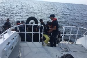 Enez açıklarında 50 kaçak göçmen yakalandı