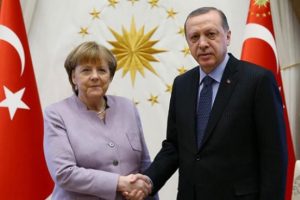 Cumhurbaşkanı Erdoğan, Merkel ile görüştü