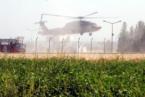 Suriye sınırında helikopter hareketliliği