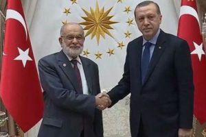 Cumhurbaşkanı Erdoğan, Karamollaoğlu ile görüştü