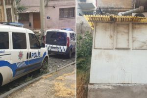 Domuz bağıyla bağlanan kadını polis kurtardı