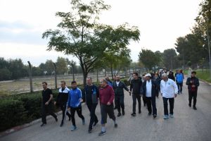 Bursa İnegöl'de Avrupa Hareketlilik Haftası etkinlikleri sabah sporuyla başladı
