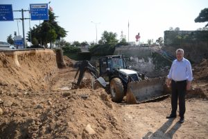 Bursa Karacabey'de Atatürk Kültür Parkı'na giden alt geçit genişletiliyor
